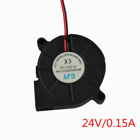 HICTOP 3D Printer Parts Extruder Turbo Fan Cooling Fan 24V DC 0.9M Wiring 50mm x 10mm