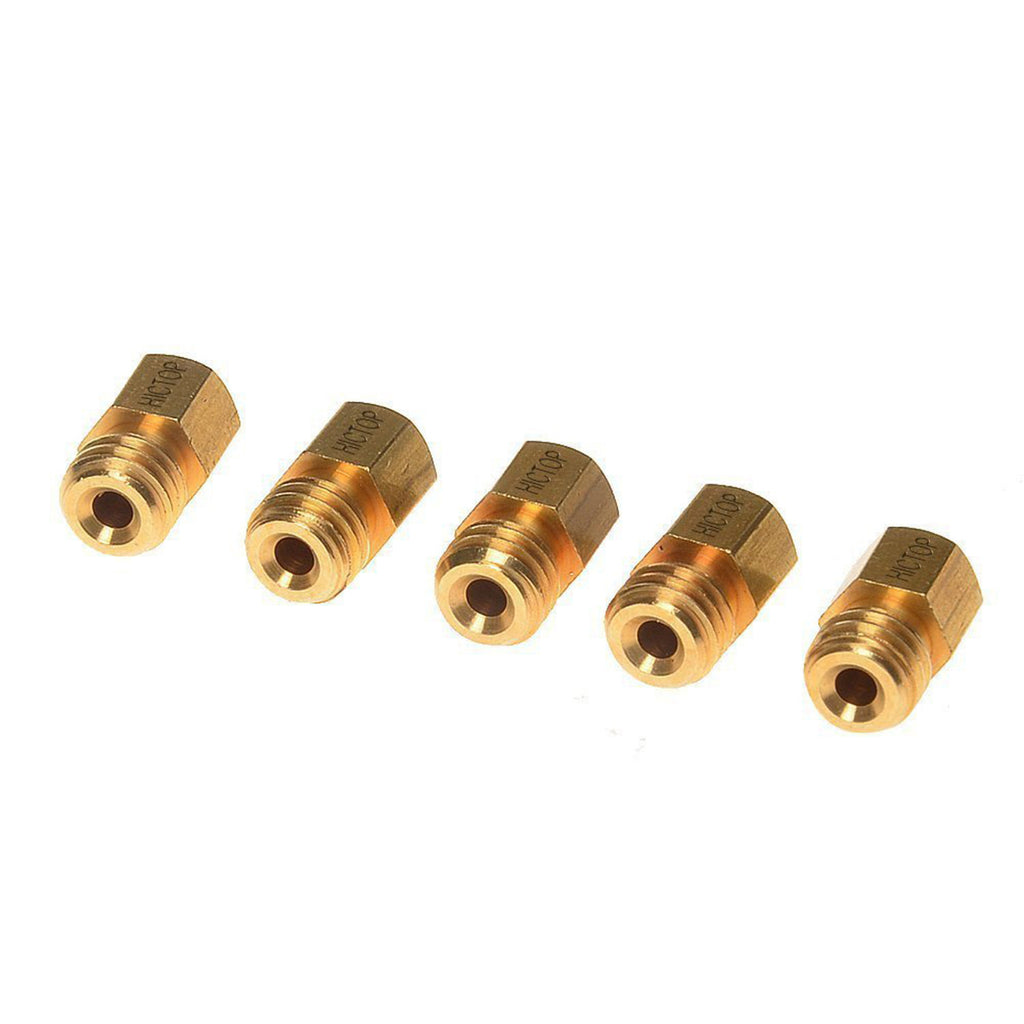 HICTOP 5PCS 0.4mm 3D Printer Extruder Nozzle Print Head for MK8 Makerbot RepRap Prusa