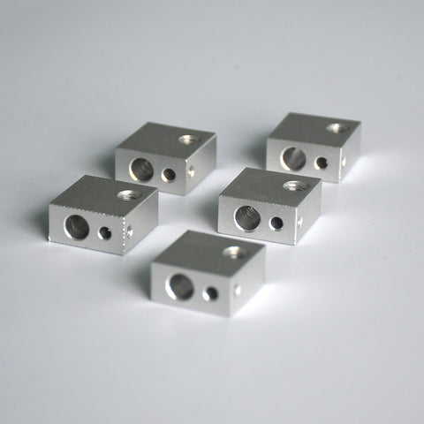 HICTOP 5pcs Aluminum Heater Block M6 Specialized for prusa i33D Printer Extruder
