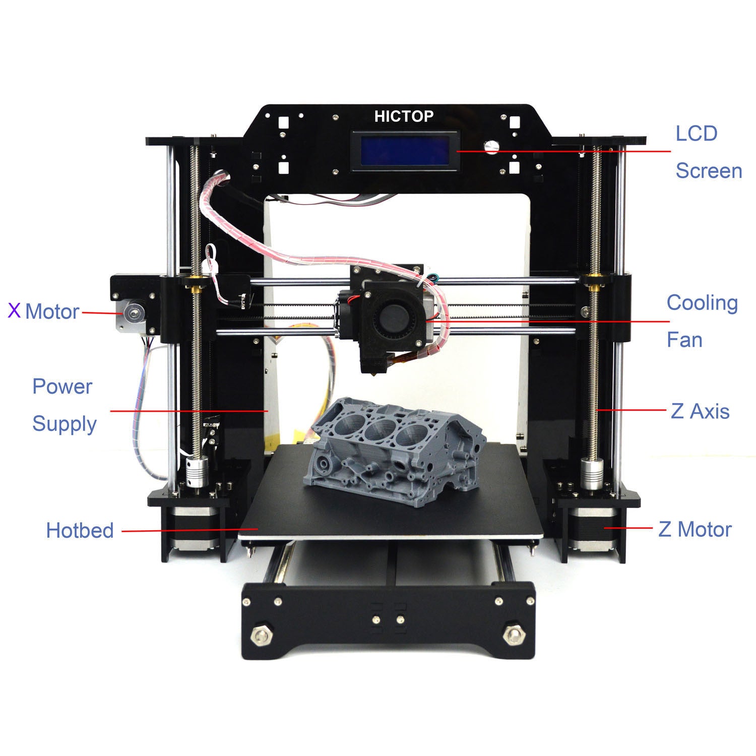 HICTOP Desktop 3D Printer Prusa I3 MK8 - Athorbot-dev