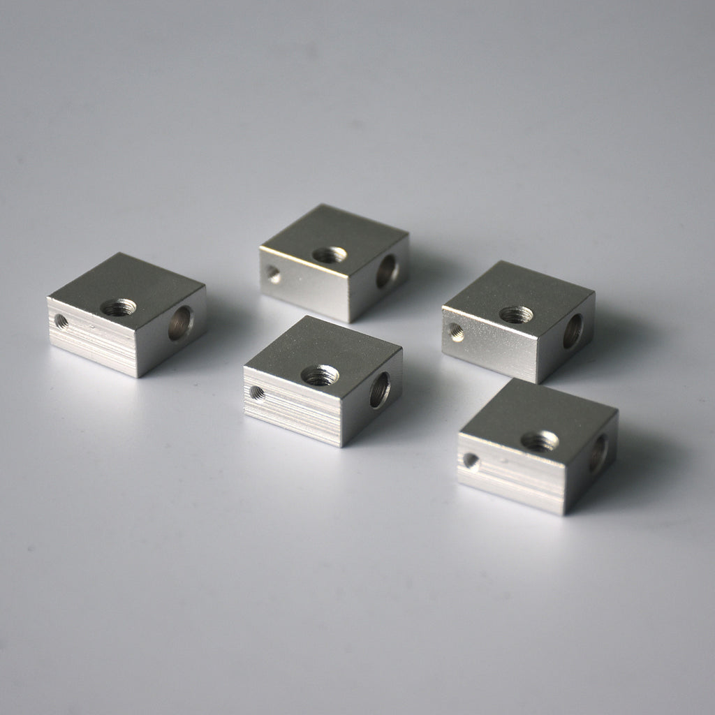 HICTOP 5pcs Aluminum Heater Block M6 Specialized for prusa i33D Printer Extruder