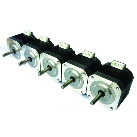 HICTOP 5PCS Nema 17 Stepper Motor Bipolar 1.5A 57oz.in 40mm 4-lead for 3D Printer/CNC