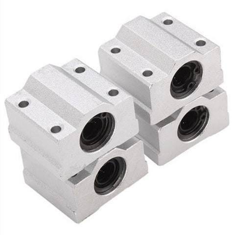 HICTOP 4pcs Linear Motion Ball Bearing CNC SCS8UU Slide Unit Bushing Linear Roller Bearing Slide Block