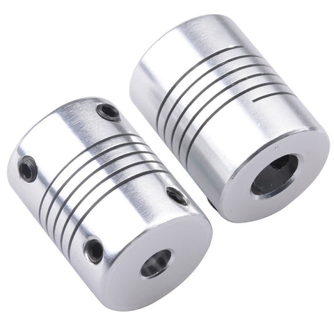 HICTOP 2pcs Flexible Couplings 5mm to 8mm NEMA 17 Shaft Coupler for RepRap 3D Printer Prusa i3 or CNC Machine
