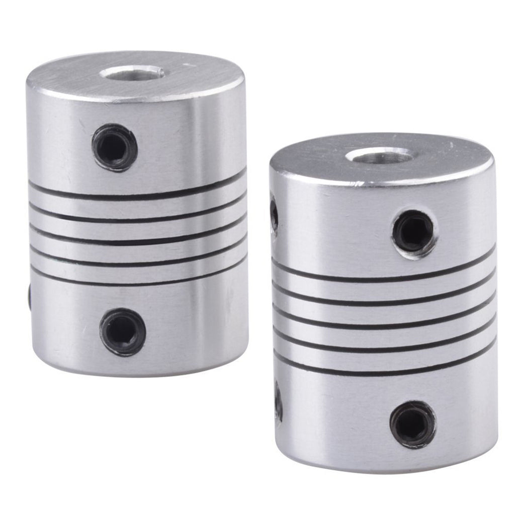HICTOP 2pcs Flexible Couplings 5mm to 8mm NEMA 17 Shaft Coupler for RepRap 3D Printer Prusa i3 or CNC Machine