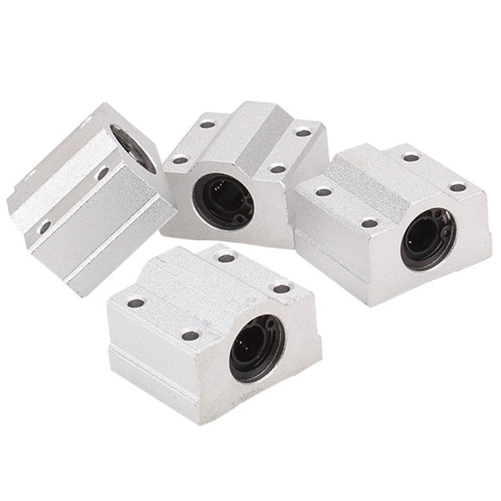 HICTOP 4pcs Linear Motion Ball Bearing CNC SCS8UU Slide Unit Bushing Linear Roller Bearing Slide Block