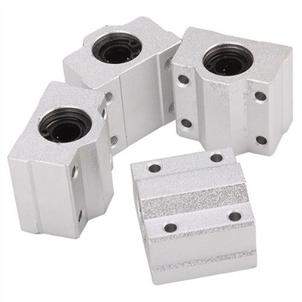 HICTOP 4pcs Linear Motion Ball Bearing CNC SCS8UU Slide Unit Bushing Linear Roller Bearing Slide Block